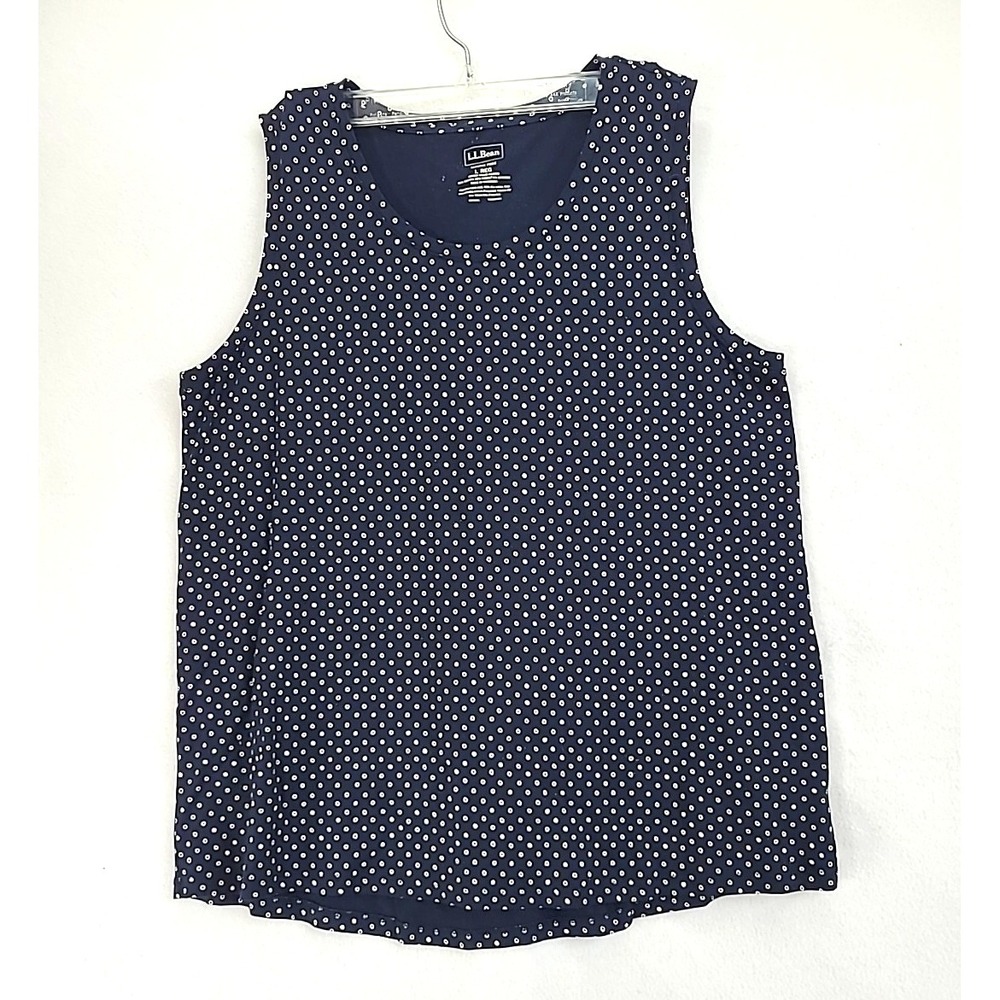 LL bean‎ Ladies Tank Top Tunic Pullover Large Regular Shrink Free